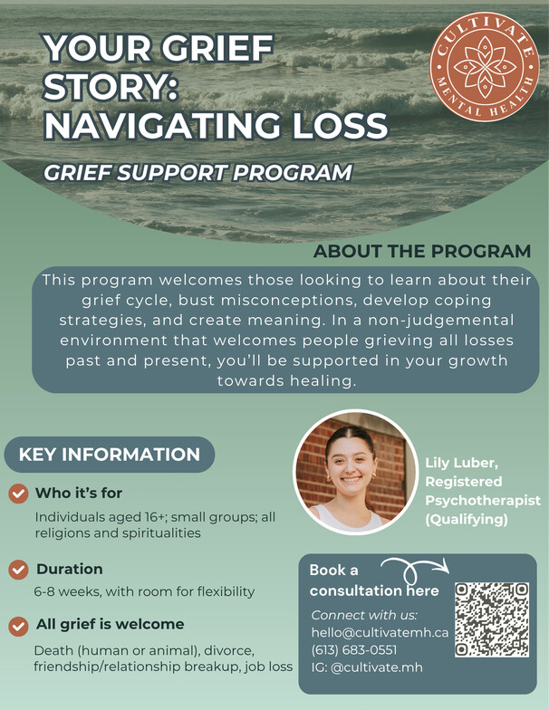 Lily's Grief Support Program Flyer